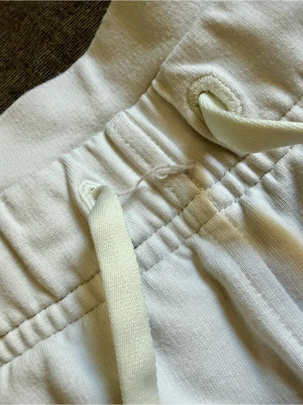 Lululemon Inner Glow Shorts 3” off white (Size 10)